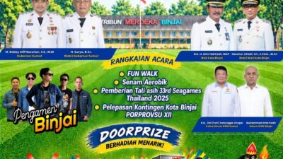 Pengamen Binjai Jadi Bintang Utama Road to PORPROVSU XII 2026 di Lapangan Merdeka