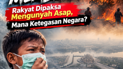 BENCANA KARHUTLA MEMBARA: Rakyat Dipaksa Mengunyah Asap, Mana Ketegasan Negara?