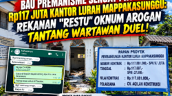 Bau Premanisme Sengat Proyek Rp117 Juta Kantor Lurah Mappakasunggu: Rekanan “Restui” Oknum Arogan Tantang Wartawan Duel!